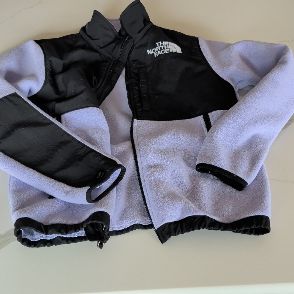 The North Face Lavender and Black Denali-Style Fleece Jacket